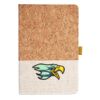 Cork And Heathered Fabric Hardcover Journal 5.5" X 8.25" Thumbnail