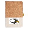 Cork And Heathered Fabric Hardcover Journal 5.5" X 8.25" Thumbnail