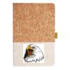 Cork And Heathered Fabric Hardcover Journal 5.5" X 8.25" Thumbnail