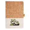 Cork And Heathered Fabric Hardcover Journal 5.5" X 8.25" Thumbnail