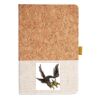 Cork And Heathered Fabric Hardcover Journal 5.5" X 8.25" Thumbnail