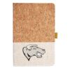 Cork And Heathered Fabric Hardcover Journal 5.5" X 8.25" Thumbnail