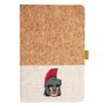 Cork And Heathered Fabric Hardcover Journal 5.5" X 8.25" Thumbnail