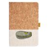 Cork And Heathered Fabric Hardcover Journal 5.5" X 8.25" Thumbnail