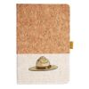 Cork And Heathered Fabric Hardcover Journal 5.5" X 8.25" Thumbnail