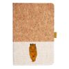 Cork And Heathered Fabric Hardcover Journal 5.5" X 8.25" Thumbnail