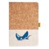Cork And Heathered Fabric Hardcover Journal 5.5" X 8.25" Thumbnail