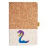 Cork And Heathered Fabric Hardcover Journal 5.5" X 8.25" Thumbnail