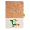 Cork And Heathered Fabric Hardcover Journal 5.5" X 8.25" Thumbnail