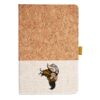 Cork And Heathered Fabric Hardcover Journal 5.5" X 8.25" Thumbnail