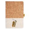 Cork And Heathered Fabric Hardcover Journal 5.5" X 8.25" Thumbnail