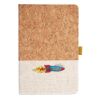 Cork And Heathered Fabric Hardcover Journal 5.5" X 8.25" Thumbnail