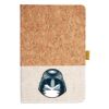 Cork And Heathered Fabric Hardcover Journal 5.5" X 8.25" Thumbnail