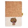 Cork And Heathered Fabric Hardcover Journal 5.5" X 8.25" Thumbnail