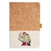 Cork And Heathered Fabric Hardcover Journal 5.5" X 8.25" Thumbnail
