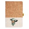 Cork And Heathered Fabric Hardcover Journal 5.5" X 8.25" Thumbnail