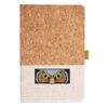 Cork And Heathered Fabric Hardcover Journal 5.5" X 8.25" Thumbnail