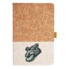 Cork And Heathered Fabric Hardcover Journal 5.5" X 8.25" Thumbnail