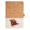 Cork And Heathered Fabric Hardcover Journal 5.5" X 8.25" Thumbnail
