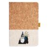 Cork And Heathered Fabric Hardcover Journal 5.5" X 8.25" Thumbnail