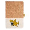 Cork And Heathered Fabric Hardcover Journal 5.5" X 8.25" Thumbnail