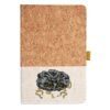 Cork And Heathered Fabric Hardcover Journal 5.5" X 8.25" Thumbnail