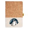 Cork And Heathered Fabric Hardcover Journal 5.5" X 8.25" Thumbnail