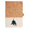 Cork And Heathered Fabric Hardcover Journal 5.5" X 8.25" Thumbnail