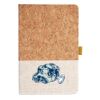 Cork And Heathered Fabric Hardcover Journal 5.5" X 8.25" Thumbnail