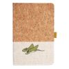 Cork And Heathered Fabric Hardcover Journal 5.5" X 8.25" Thumbnail