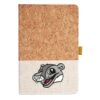 Cork And Heathered Fabric Hardcover Journal 5.5" X 8.25" Thumbnail