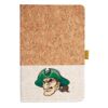 Cork And Heathered Fabric Hardcover Journal 5.5" X 8.25" Thumbnail