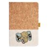 Cork And Heathered Fabric Hardcover Journal 5.5" X 8.25" Thumbnail