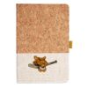 Cork And Heathered Fabric Hardcover Journal 5.5" X 8.25" Thumbnail