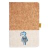 Cork And Heathered Fabric Hardcover Journal 5.5" X 8.25" Thumbnail