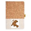 Cork And Heathered Fabric Hardcover Journal 5.5" X 8.25" Thumbnail