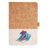 Cork And Heathered Fabric Hardcover Journal 5.5" X 8.25" Thumbnail