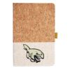 Cork And Heathered Fabric Hardcover Journal 5.5" X 8.25" Thumbnail