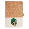 Cork And Heathered Fabric Hardcover Journal 5.5" X 8.25" Thumbnail
