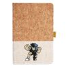 Cork And Heathered Fabric Hardcover Journal 5.5" X 8.25" Thumbnail