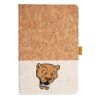 Cork And Heathered Fabric Hardcover Journal 5.5" X 8.25" Thumbnail