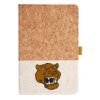 Cork And Heathered Fabric Hardcover Journal 5.5" X 8.25" Thumbnail