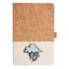 Cork And Heathered Fabric Hardcover Journal 5.5" X 8.25" Thumbnail