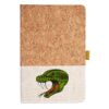 Cork And Heathered Fabric Hardcover Journal 5.5" X 8.25" Thumbnail