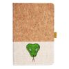 Cork And Heathered Fabric Hardcover Journal 5.5" X 8.25" Thumbnail