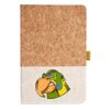 Cork And Heathered Fabric Hardcover Journal 5.5" X 8.25" Thumbnail