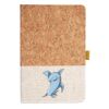 Cork And Heathered Fabric Hardcover Journal 5.5" X 8.25" Thumbnail