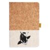Cork And Heathered Fabric Hardcover Journal 5.5" X 8.25" Thumbnail