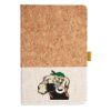 Cork And Heathered Fabric Hardcover Journal 5.5" X 8.25" Thumbnail