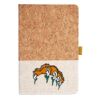 Cork And Heathered Fabric Hardcover Journal 5.5" X 8.25" Thumbnail